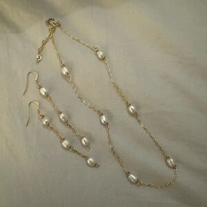 Faux Pearl Jewerly Set